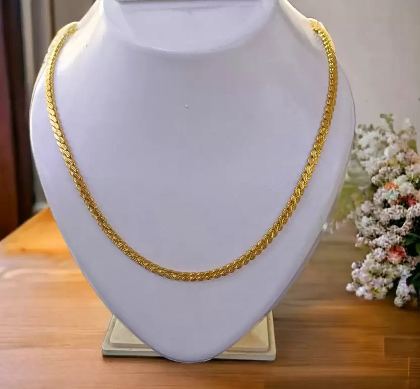 Gold Chain Imported New S Patti Designer Brass Chain 24 Inch Men,Women Gold-plated Plated Brass Chain