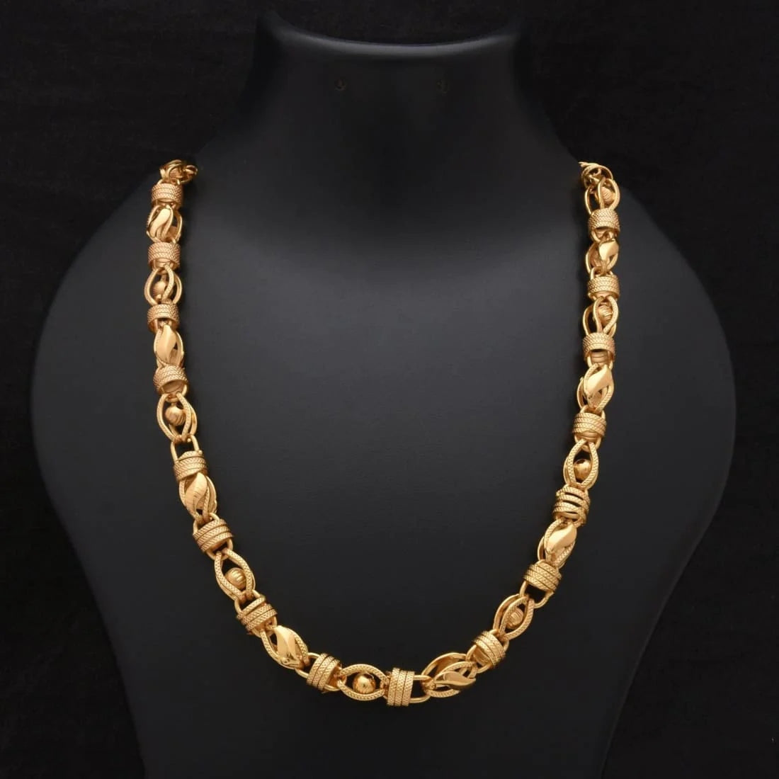 3d - Ball Cube Superior Quality Graceful Design Gold Plated Chain - Style A187