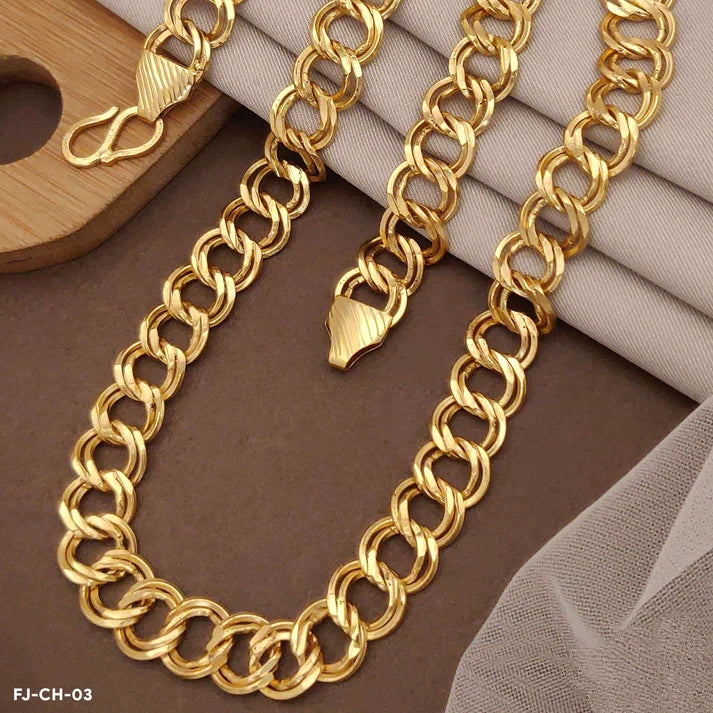 Classical Gold Finish Kadi Chain for Men (CH-03)