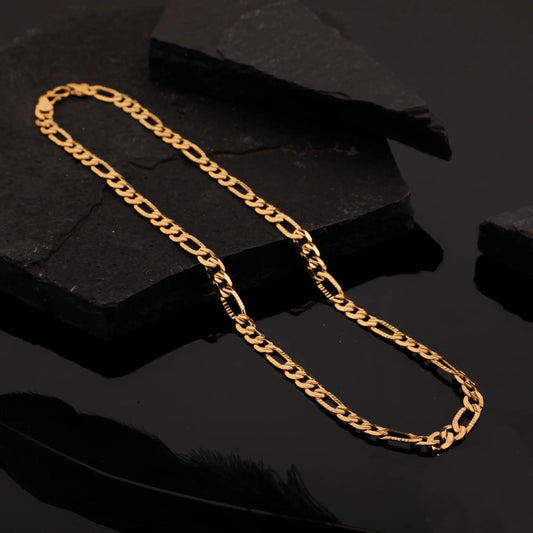 Gold Plated Sachin Chain For Men FMA006