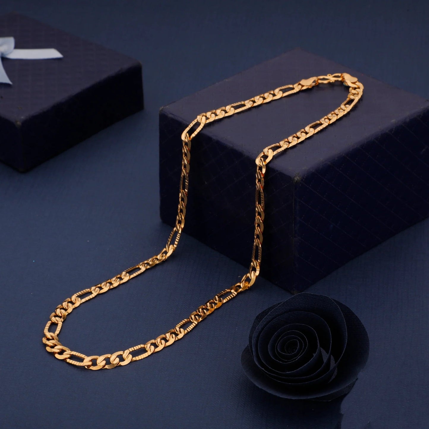 Gold Plated Sachin Chain For Men FMA006