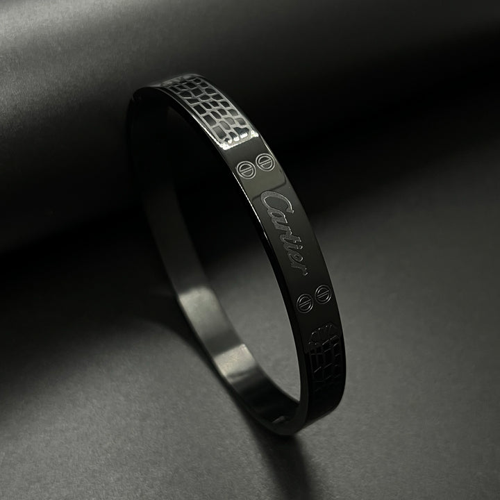 Premium Stone Wall Men's Black Bracelet