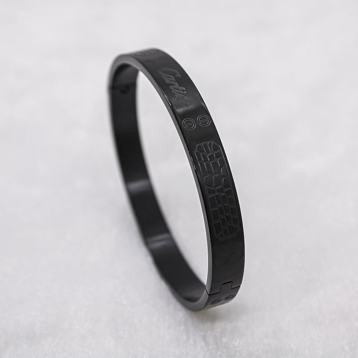 Premium Stone Wall Men's Black Bracelet