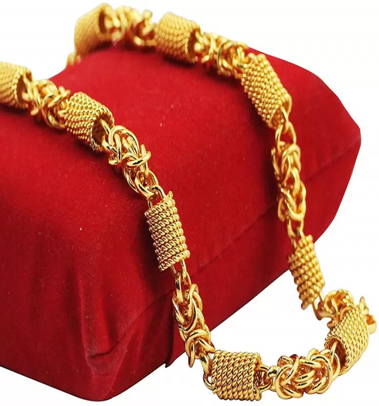 Stylish Heavy Golden Neck Men Chain Gold-plated Plated Brass Chain