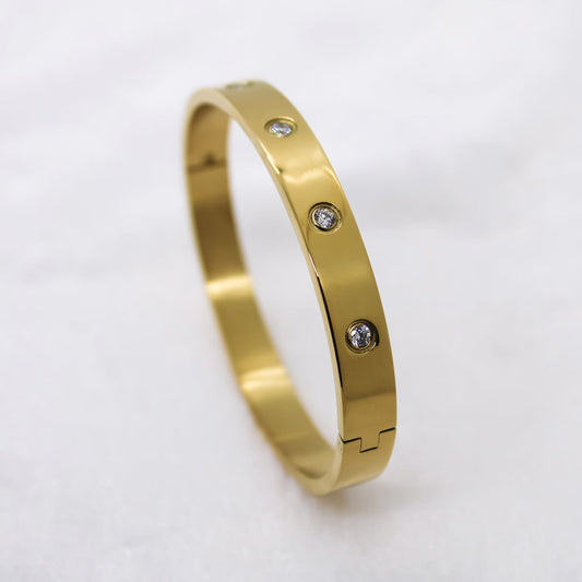 Classic Love Gold Men's Bracelet