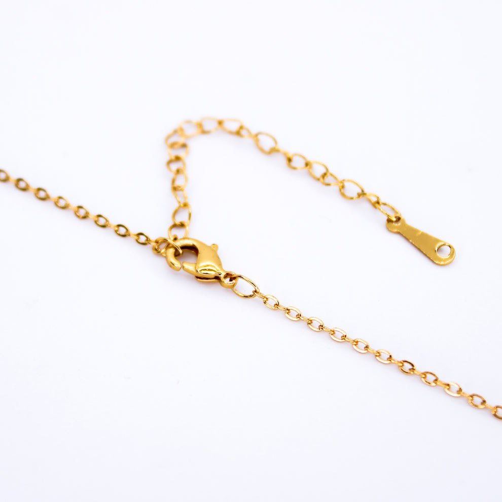 Spinning Black And Gold Diamond Pendant Necklace For Women