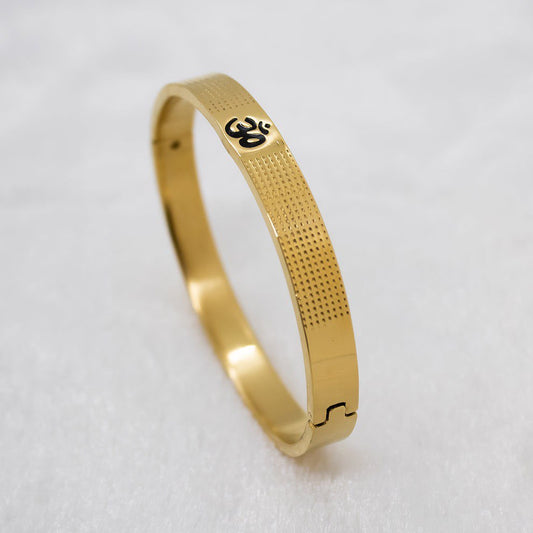 Om Men's Gold Bracelet